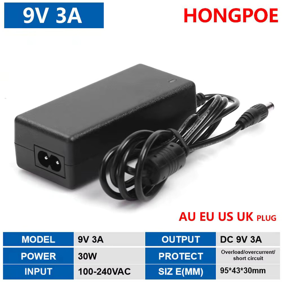 HONGPOE Universal Power Adapter Netzteil in Schwarz für LED Licht, AC 100-240V DC 9V-24V, 24V 1A - Bild 5