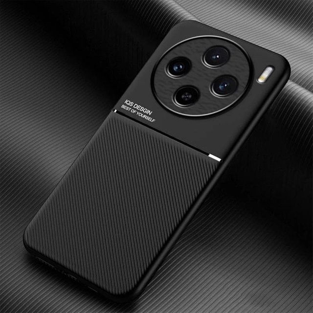 YULIN Schutzhülle mit magnetischer Autohalterung für Vivo X100 Pro, X90 und X80 Lite in Schwarz - Bild 1