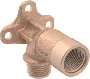 Geberit Anschlusswinkel aus Rotguss 90 Grad Rp 1/2 x R MF 1/2 x 57 mm - Bild 1