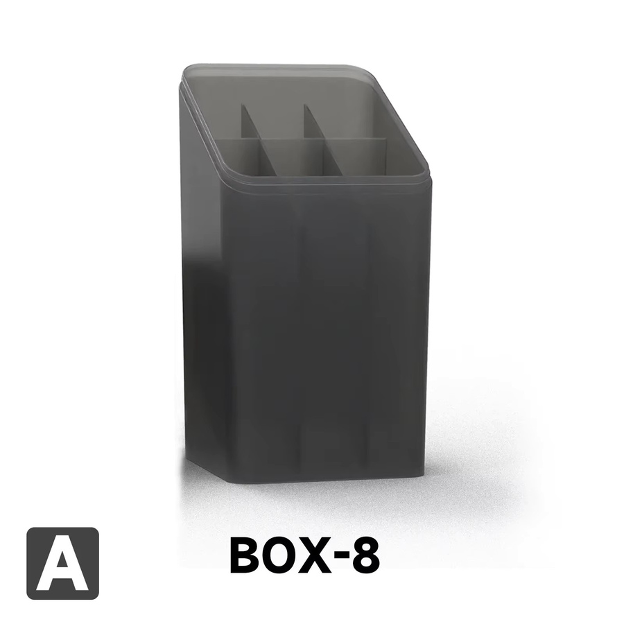 DSPIAE BOX-8 Aufbewahrungsbox für Markierungsstifte in Schwarz mit 18 Fächern für Hobby und Modellbau - Bild 3