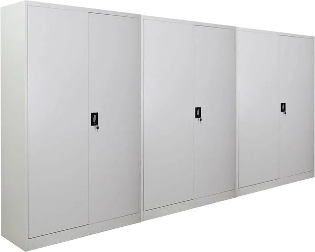 PROREGAL Aktenschrank ELEPHANT aus Stahl mit 2 Flügeltüren, abschließbar, Lichtgrau, H x B x T: 180 x 120 x 40 cm - Bild 1