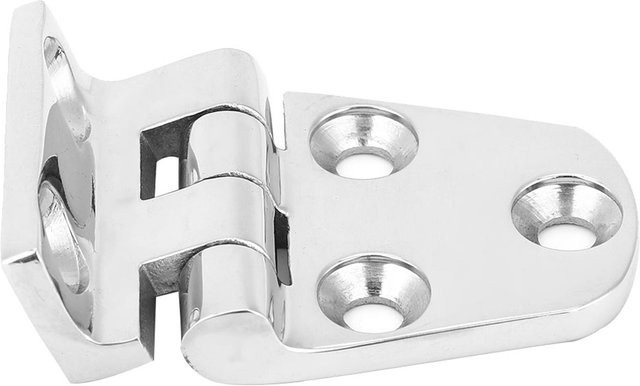 TOMTOP JMS Scharnierzubehör aus Edelstahl 316 für Wohnschränke, Silber, B/H: 54 x 37 mm - Bild 1