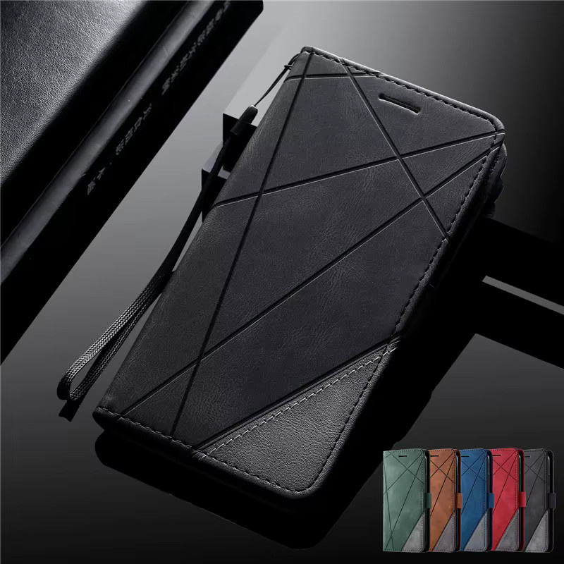 Magnetische Lederhülle Flip Case für Samsung Galaxy S26 Ultra S25 Edge S24 S23 FE Plus Pro 5G mit Brieftaschenfunktion und Standfunktion - Bild 2