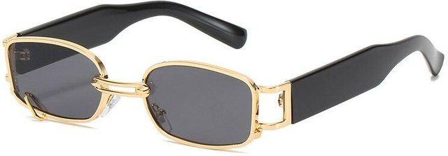 SHAUNA Sonnenbrille, Rechteck, Vollrand, Metall, grau, Damen - Bild 1