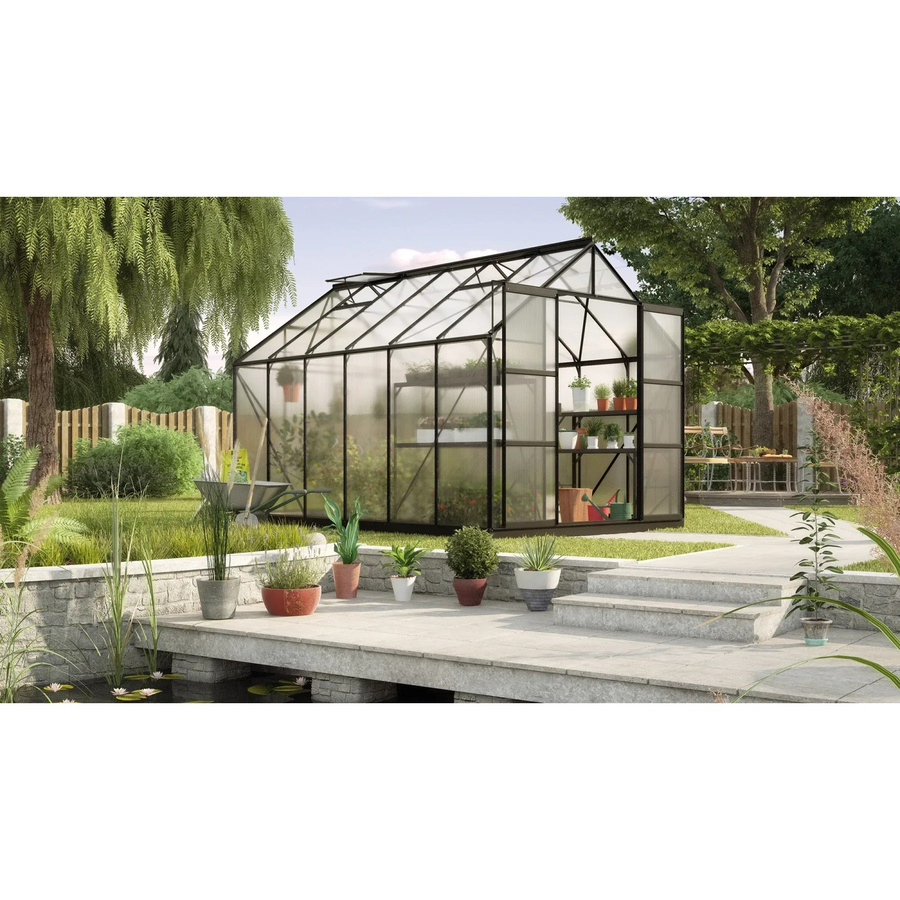 Vitavia Gewächshaus Uranus 9900 HKP Schwarz B: 257 cm, T: 383 cm - Bild 2