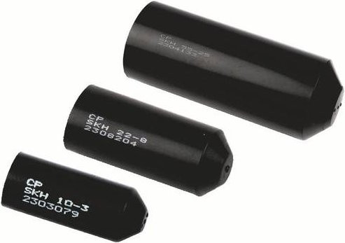 CellPack Warmschrumpf-Endkappe in Schwarz mit einem Innendurchmesser von 75 mm - Bild 1
