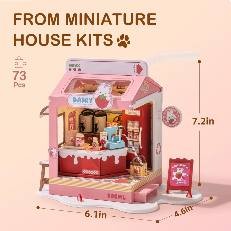 Rolife Food Box Shop, DIY Miniatur-Haus-Set, Bunt / Mehrfarbig - Bild 1