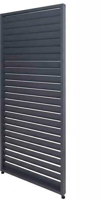 BERLINLODGE Lamellenwand für Pergola aus Aluminium in Anthrazit, H x B: 220 x 90 cm - Bild 1