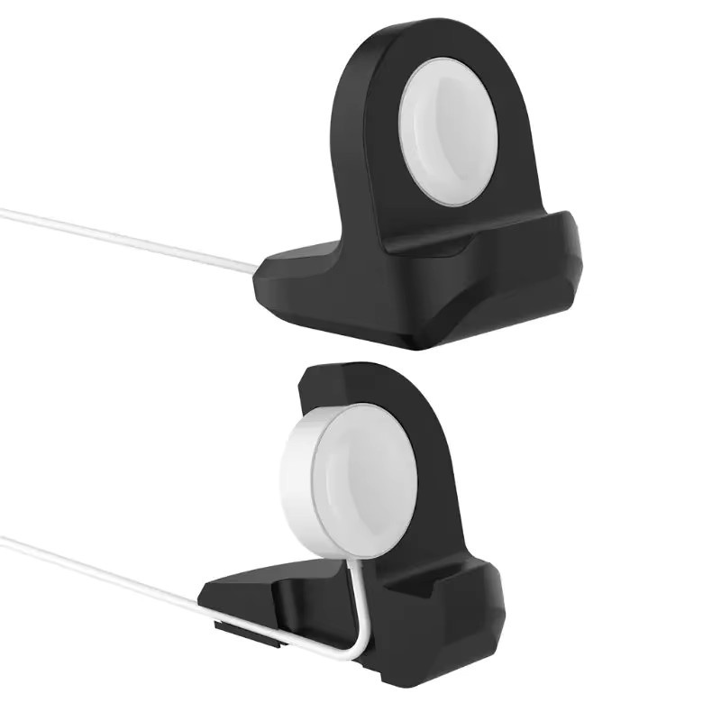 Silikon Ladeständer für Apple Watch Serie 1, 2, 3 und 4 in Schwarz oder Weiß - Bild 3