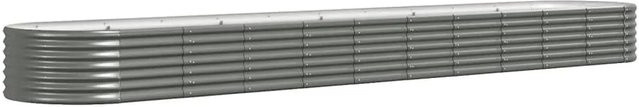 Furnicato Hochbeet aus verzinktem Stahl in Grau, B/T/H: 440 x 80 x 36 cm - Bild 1