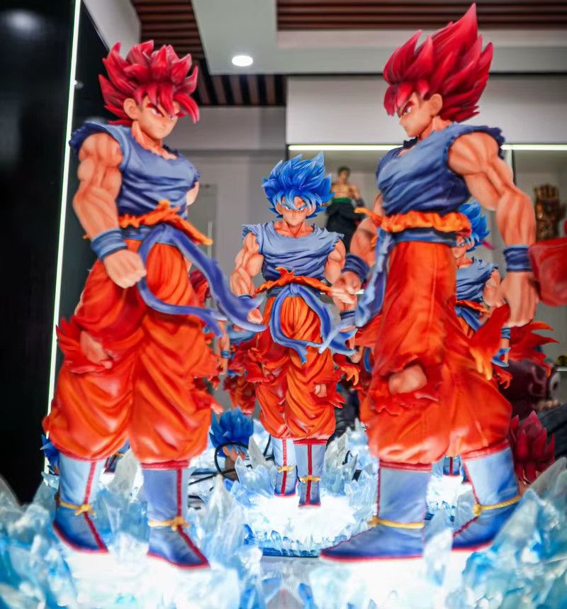 Jt Kirin Dragon Ball Anime Figur Super Blue Goku Gk Statue, Multicolor, Höhe: 35 cm - Bild 3
