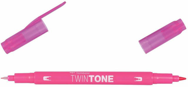 Tombow TwinTone Fasermaler in Pink mit feiner Spitze - Bild 1