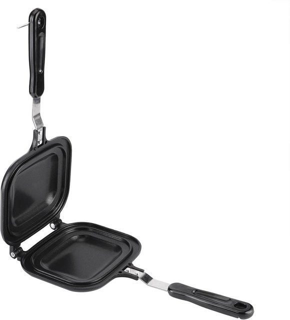 TOMTOP JMS Doppelseitige Multifunktions-Bratpfanne als Sandwich-Toaster und Frühstücksmaschine mit Antihaftbeschichtung in Schwarz - Bild 1