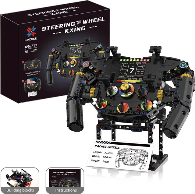 XQ Lenkrad Bausteine Simulation Racing Räder, 833 Teile, ab 6 Jahren - Bild 1