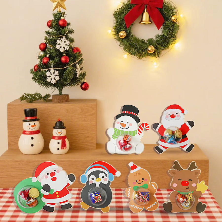 Weihnachtsgeschenk-Karten-Verpackungsbeutel mit hängenden Ornamenten für den Weihnachtsbaum in Mehrfarben - Bild 5