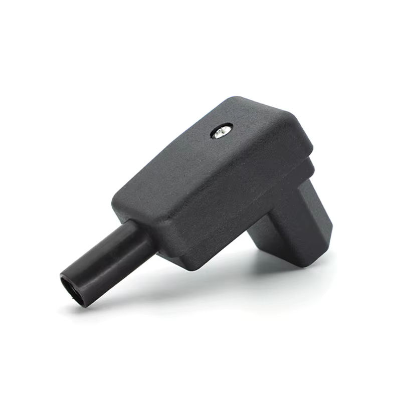 JCD IEC 320 C13 Buchsenstecker 90 Grad abgewinkelt, elektrischer AC-Stecker 10 A 250 V für Netzkabel, Schwarz - Bild 4