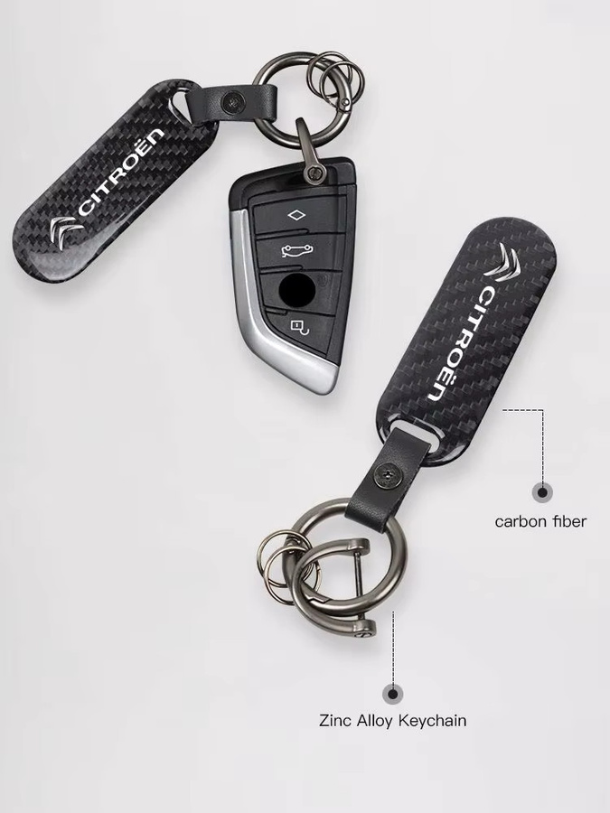 Citroen Schlüsselanhänger Ring, Carbon Fiber Texture - Bild 5