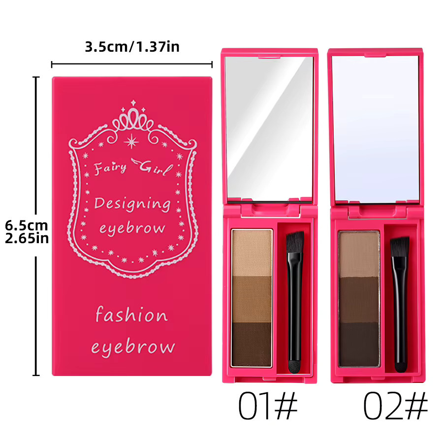 FAIRY GIRL Augenbrauen-Puder Palette, Matt, Unisex - Bild 4