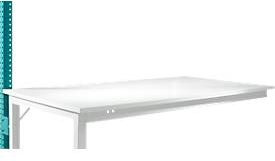 Manuflex Arbeitstisch Standard Aufbauportal als Werkbank in Wasserblau und Weiß, B/T/H: 120,0 x 60,0 x 5,5 cm - Bild 1