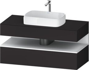 Duravit Waschtischunterschrank Qatego in Weiß mit einer Schublade, B/T/H: 120 x 55 x 60 cm - Bild 1