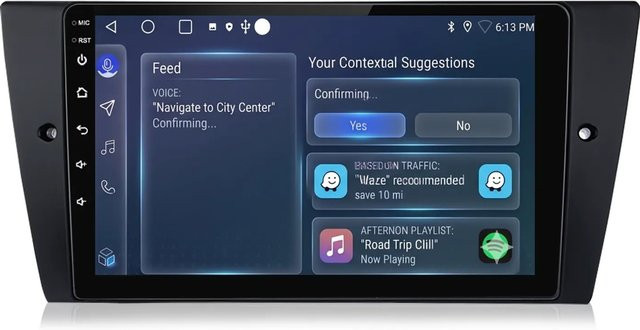 Junsun 9 Zoll Autoradio für BMW E90 E91 E92 mit Bluetooth und GPS in Schwarz - Bild 1