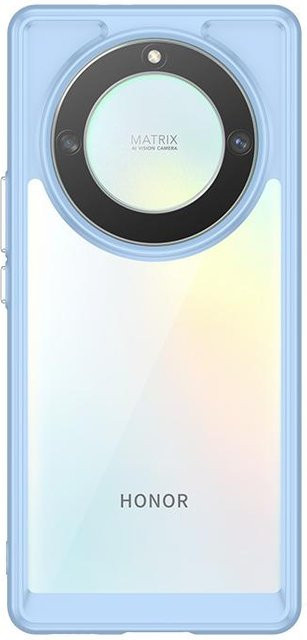 Stoßfeste Silikon Schutzhülle für Honor Magic5 Lite in Hellblau und Transparent - Bild 1