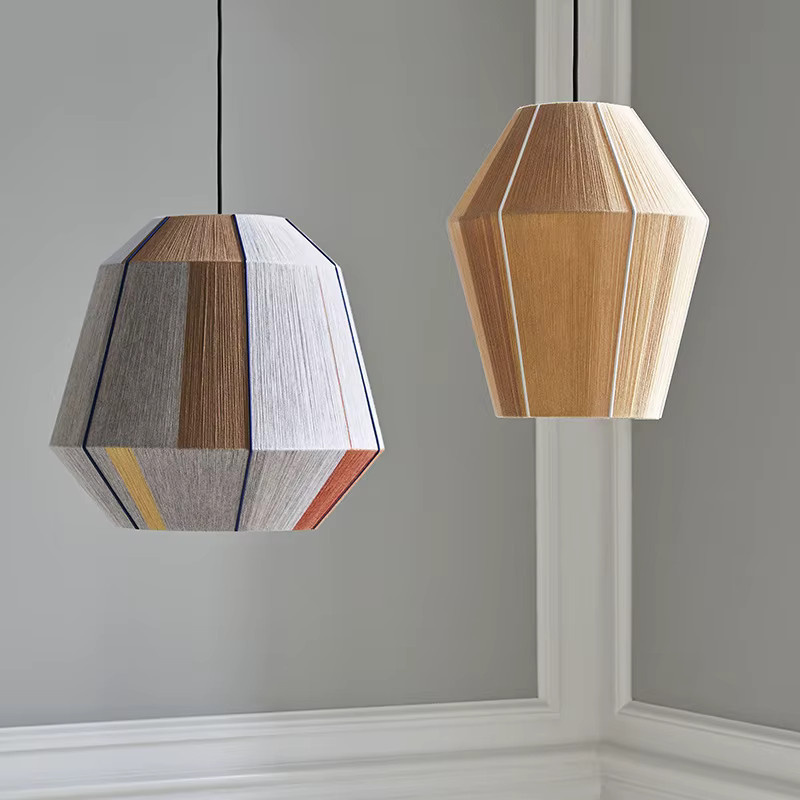 HomeLover Bonbon Pendelleuchte im Boho-Stil aus Rattan und Holz für Esszimmer und Flur - Bild 2