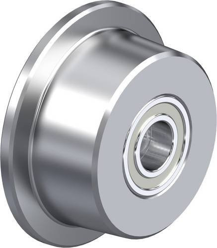 Blickle Spurkranzrad SPKVS 100K aus Stahl in Silber, Durchmesser: 100 mm, Tragfähigkeit: 1200 kg - Bild 1