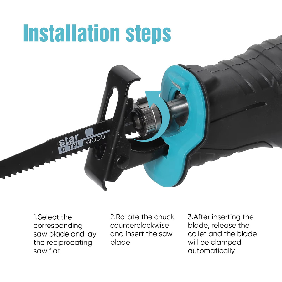 Makita LXT Akku-Säbelsäge 18V mit 10000 SPM und variablem Geschwindigkeitsregler für Holz und Metall - Bild 4