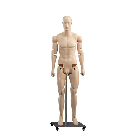 Leo Mannequins Factory Store Schaufensterpuppe Herren, mit beweglichen Gelenken, Robotermodell Laufender Mann, Weibliches Mode-Display