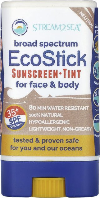 Stream2Sea Ecostick Sunscreen Tint, LSF 35+, 14 g, Neutral - Bild 1
