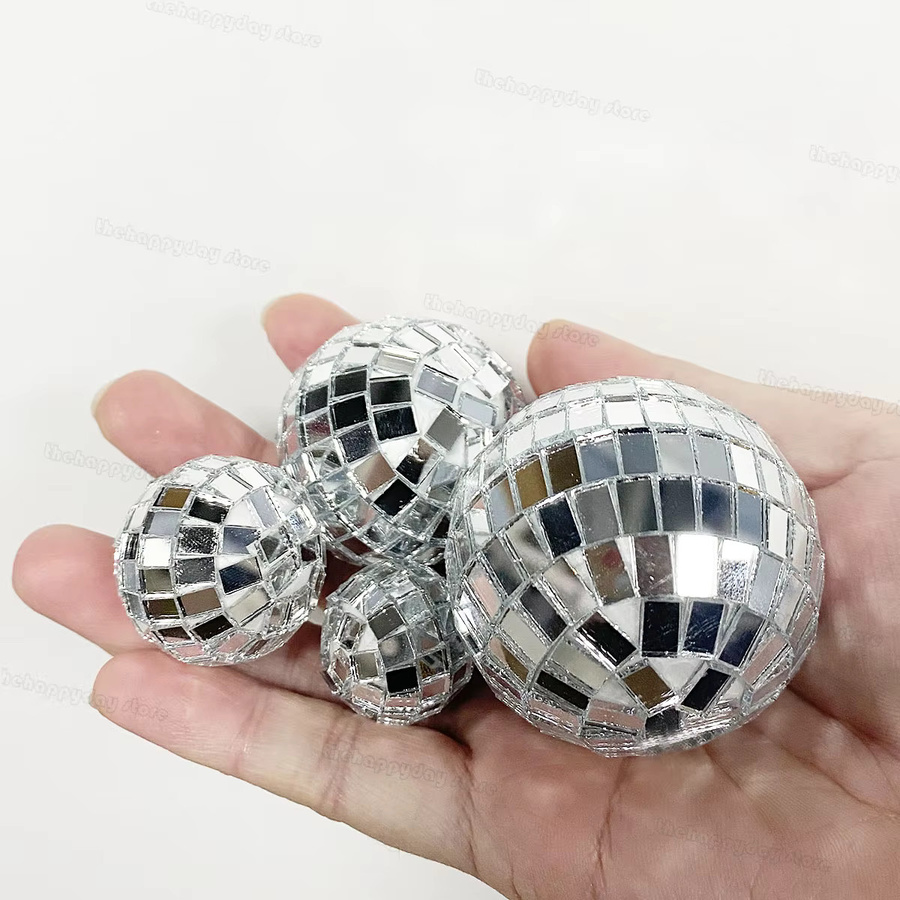 MicroPlush Discokugel Kuchendekoration in Rosa und Silber für Party, Geburtstag und Hochzeit - Bild 3