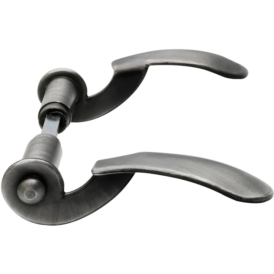 Schösswender Drückerpaar Elite Ansatz 18 mm Schwarz Matt Passiviert - Bild 2