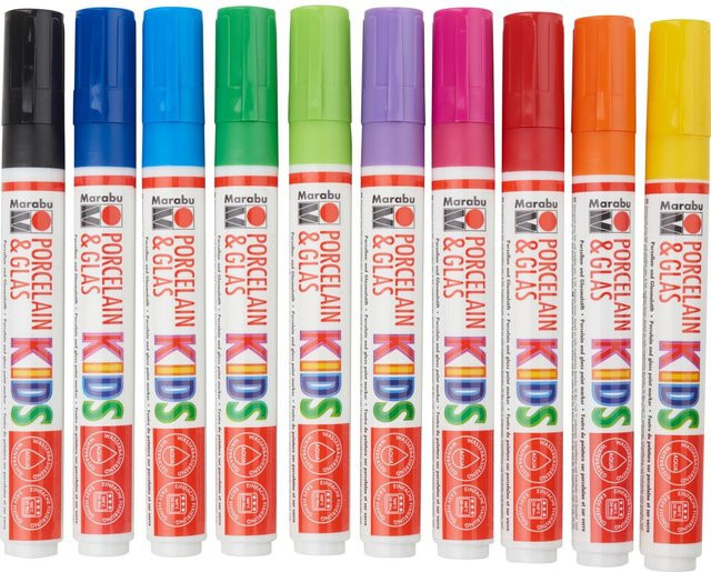 Marabu KiDS Porcelain & Glas Painter Set, Mehrfarbig - Bild 1