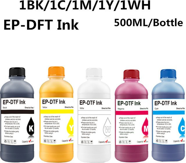 EP-DTF Tinte für Epson Druckköpfe I3200 XP600 TX800 L1800 1390 L805, 500 ml - Bild 1