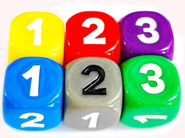 Binchi Outdoor Product Acryl Würfel, 10-teiliges Set, 6 Farben, ab 14 Jahren - Bild 1