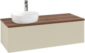 V&B Waschtischunterschrank Antao mit Beleuchtung, Farbe Grau lackiert, B/T/H: 120 x 50 x 36 cm - Bild 1