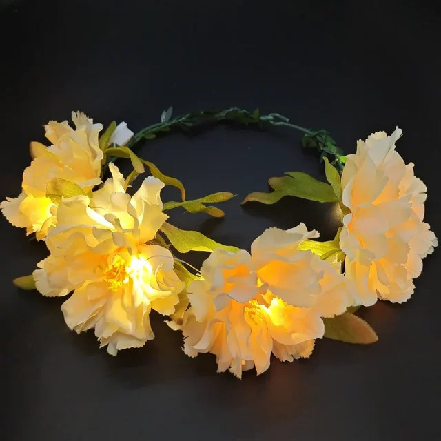 Blumenkranz, leuchtendes Stirnband, Damen - Bild 1
