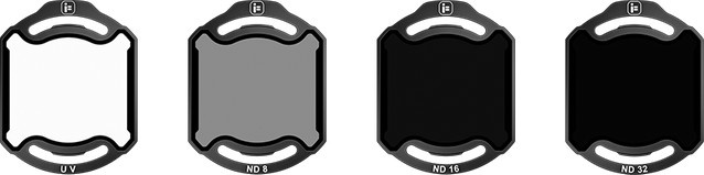 iFlight ND Filter Set ND8 / ND16 / ND32 / UV Filter für DJI O4 Air Unit Pro in Schwarz - Bild 1
