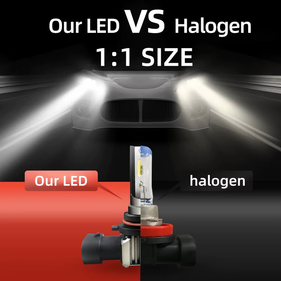 H11 LED Scheinwerfer für Hyundai Tucson MK3 TL, Canbus-fehlerfrei, 6000K, Farbe: Silber, passend für Modelle von 2016 bis 2021 - Bild 2
