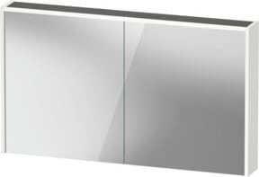 Duravit LED-Spiegel D-Code mit 2 Türen in Weiß, B/H/T: 120 x 70 x 14,8 cm - Bild 1