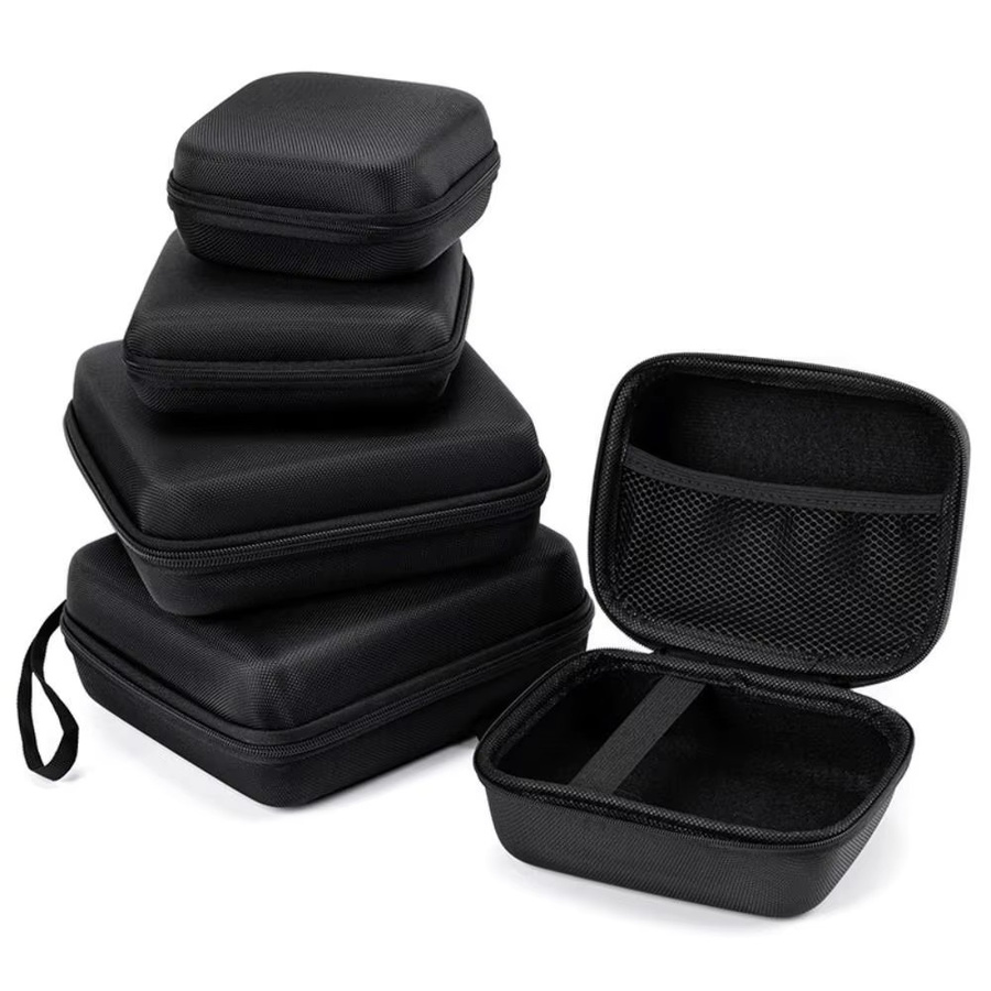 Tragbare Mini Hartschalen-EVA Aufbewahrungsbox für digitales Zubehör in Schwarz - Bild 4