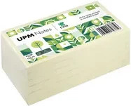 UPM Notes Haftnotizen in Gelb und Weiß, 100 Blatt pro Block, Breite: 12,5 cm, Höhe: 7,5 cm - Bild 1