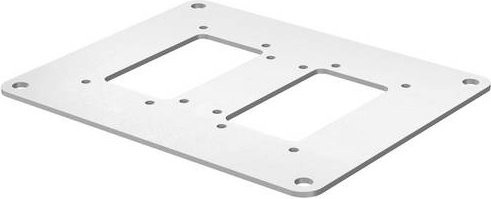 OBO Bettermann Bodenplatte ISSBP140100RW in Reinweiß, Durchmesser: 200 mm - Bild 1