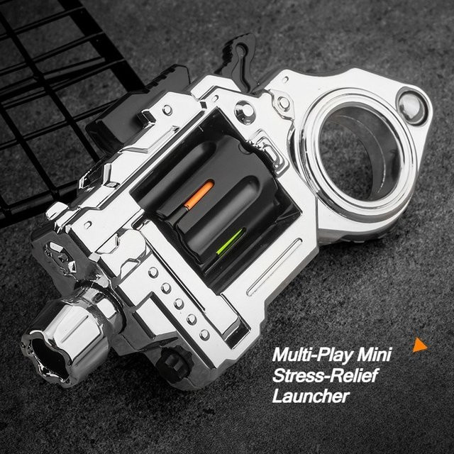 MYGVN Revolver Legierung, Mini Gun Modell, Fidget Spinner, Metall - Bild 1