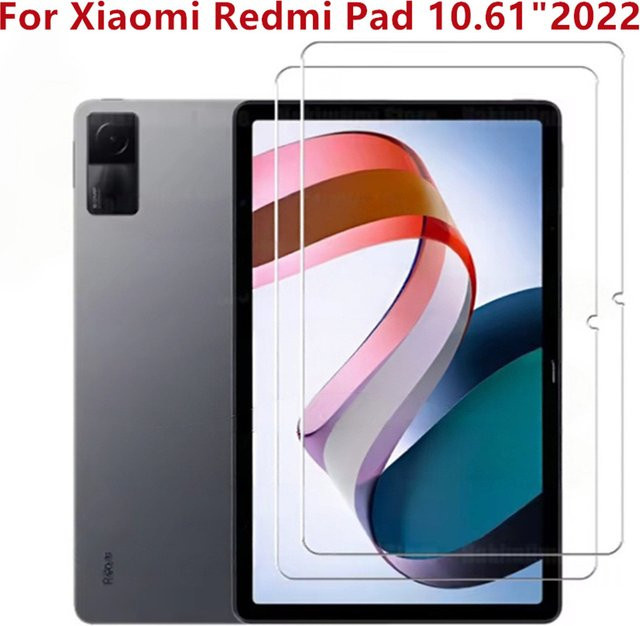 2er-Pack Xiaomi Redmi Pad 10,61 Zoll 2022 Displayschutzfolie aus gehärtetem Glas, transparent, kratzfest und explosionsgeschützt - Bild 1