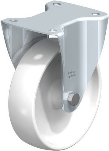 Blickle Bockrolle B-PO 175R in Weiß mit Kunststoffrad, Durchmesser: 175 mm, Tragfähigkeit: 400 kg - Bild 1