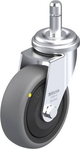 Blickle Lenkrolle LRA-TPA 75KF-ELS-ES in Schwarz-Grau mit 75mm Rad-Durchmesser und 50kg Tragfähigkeit - Bild 1