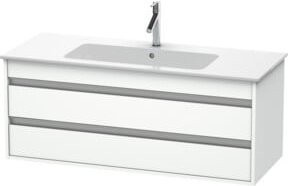 Duravit Waschtischunterschrank Ketho in Weiß Matt, wandhängend, B: 120 cm, T: 47,5 cm, H: 48 cm - Bild 1