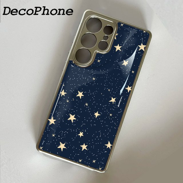 Sturzsichere Milchstraßen-Epoxy-Handyhülle in Blau für Samsung Galaxy S23 S24 S25 S26 Plus FE Ultra Edge - Bild 1